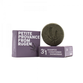 festes Bio Shampoo-Conditioner-Showerbar Lavendelbrise,