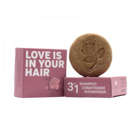 festes Bio Shampoo-Conditioner-Duschbar Rosenbrise